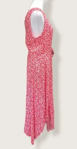 Apricot Red/White Floral Sleeveless Dress Size S (UK) = size Med/6 US NWT