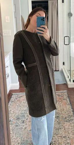 Olive Green Wool/Boule Coat