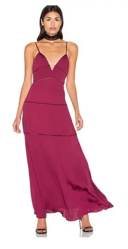 Majorelle Revolve Tyler Maxi Dress in Berry