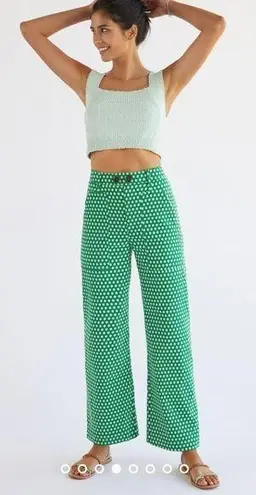 Maeve Colette Cropped Wide-Leg Pants SZ 4