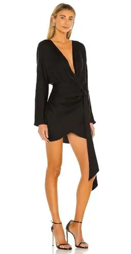 L'Academie The Lorriana Mini Dress in Black XSmall New Womens Shirtdress
