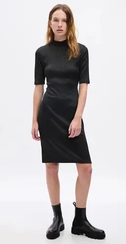 Gap Mockneck Rib Midi Dress