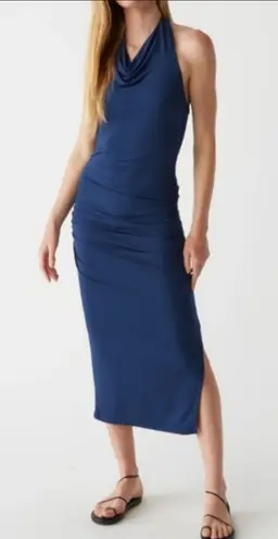 Michael Stars NEW Karina Midi Dress Navy Nocturnal Medium