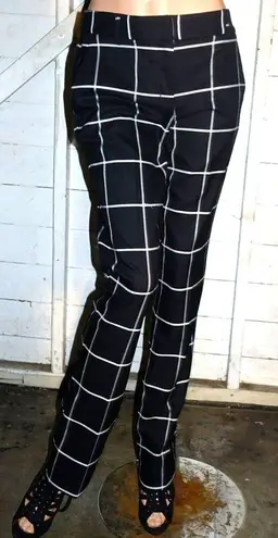 Express Black White Checkerboard Pants 4