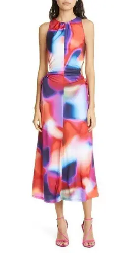 Rebecca Vallance Del Prado Midi Dress in Multicolor 4 Womens Cut out Cocktail Red