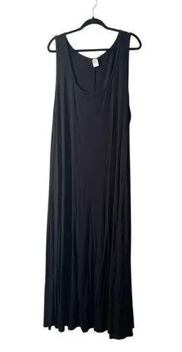 24/7 Comfort Maxi Dress Womens 3X Pullover Stretch Soft Casual Feminine Relaxed Black