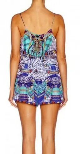 Camilla  Divinity Dance Shoestring Playsuit Shorts Romper Blue Size XS Preowned