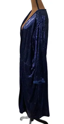 Anthropologie  Twist-Front Sequin Plus Dress in navy size 20W