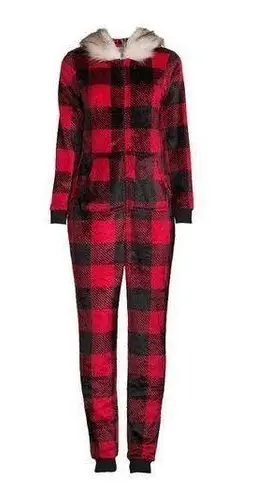 secret treasures Womens All In One Zip Front Suit With Hood Size Medium 8-10 New