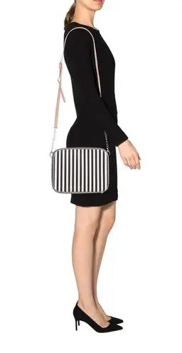 Henri Bendel  Striped Leather iPad Crossbody Bag