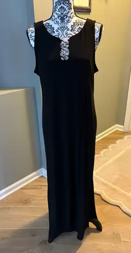 MSK. NWOT black sleeveless maxi dress