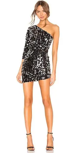 H:ours Darrell Mini Dress in Black Galaxy S