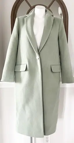 Club Monaco Slim Tailored Coat in Sage, Size XL NEW w/Tag $479