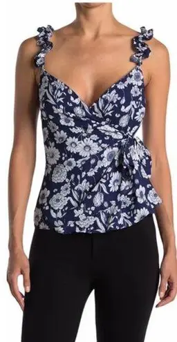 Likely Ann Taylor Cowl Neck Drawstring Sweatshirt Long Sleeve Pullover Navy Blue Medium