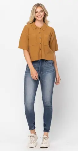 Judy Blue high waist contrast wash tummy control skinny jean size 15 / 32