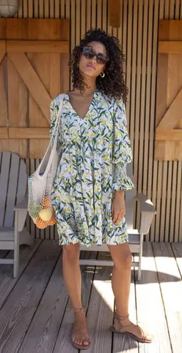 Tuckernuck Pomander Place Floral Palmetto Garden Kenzo Mini Dress Size Medium