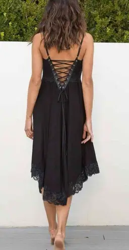 We Are HAH  The Evelyn Reversible Lace Up Corset Dress Black Size XS