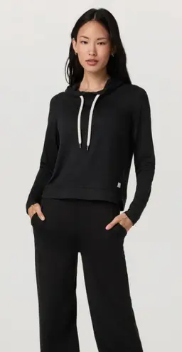 Vuori Halo Essential Black Heather Hoodie Size XL