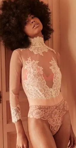 HAH Take HAH Bow Reversible Bodysuit in Copper Rose Pink