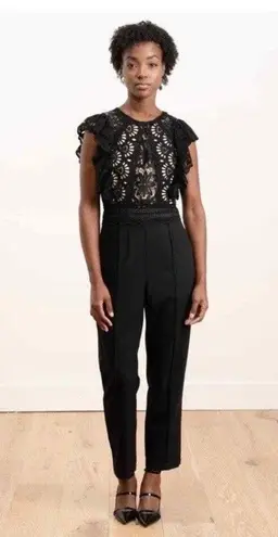 Sea New York Jumpsuit Womens Size 4 Winnie Lace Black Professional
