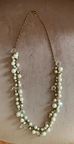 Chloe + Isabel pearl & crystal drop long necklace