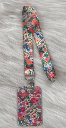 Floral lanyard with Id/ card holder Multiple