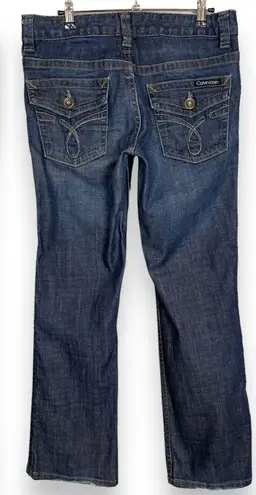 Calvin Klein Jeans Lean Boot Cut Women Size 8 Blue Dark Wash