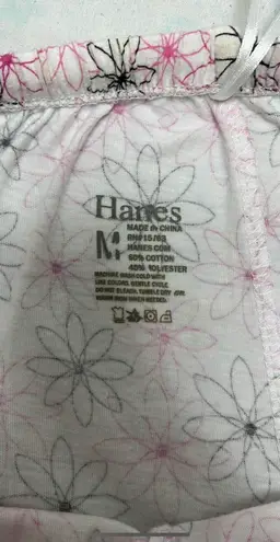 Hanes Pink And White Floral Pants 