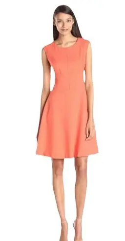 Andrew Marc Fit and Flare Sleeveless Dress Size 8 Lined Stretch Knee Length