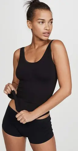 I AM Yummie Black Cotton Scoop Neck Shape Wear Tank