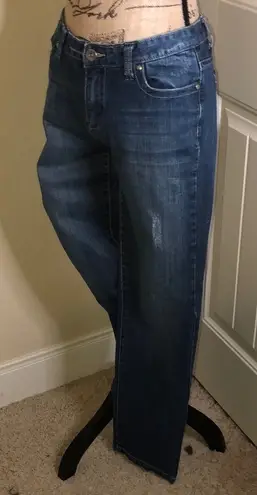 Paper Denim & Cloth Medium Blue Wash Distressed Look Jeans Size 29