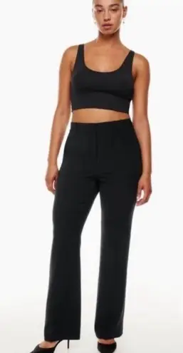 Babaton Aritzia Black Publish High Rise Bootcut Trousers New With tags Size 12
