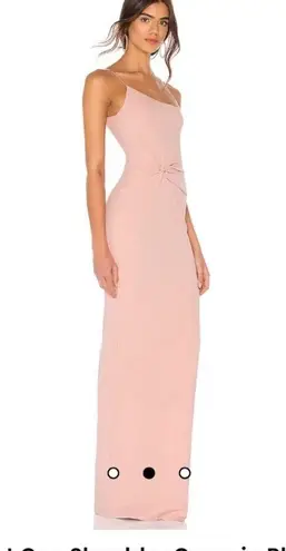 Nookie Pink One-Shoulder Maxi Dress NWT