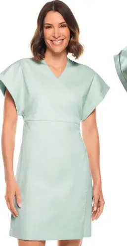 Coolibar Sunny Isles Wrap Dress Misty Aqua Blue Green Size XXL