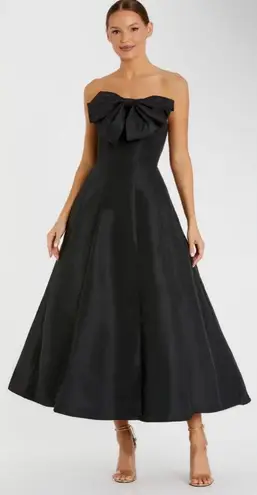 Mac Duggal NWT Strapless A-Line Tea Length Statement Bow Dress - 49605