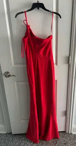 Halston Sybil Gown in Flame Red Size 4