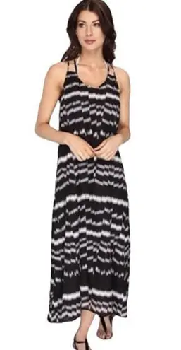 Vitamin A Rocha Maxi Slip Dress Beach Black Gray Women's Size Extra Small