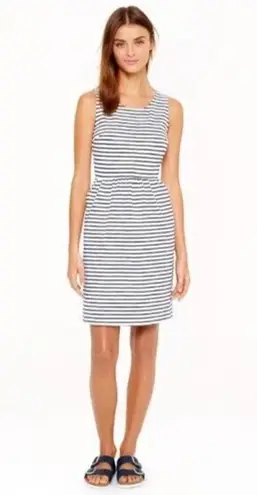 J.Crew  Factory Daybreak Striped Dress Size XXS Black White Style C4098