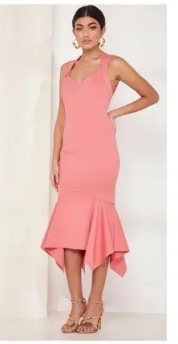 Elliatt Glasshouse Dress in Pink Crepe Size Small