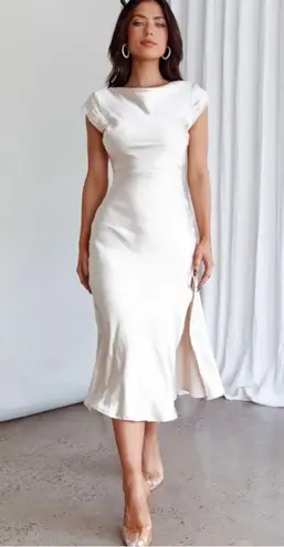 Selfie Leslie  White Dress Midi - Image 4