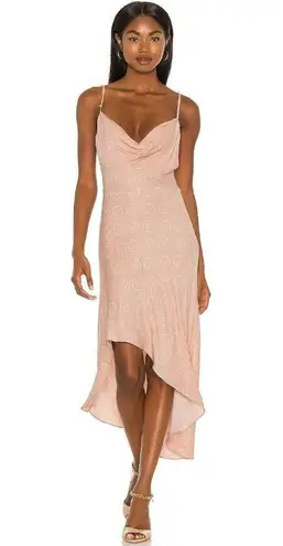 Camila Coelho  Otavia Slip Dress in Blush Small New Womens Midi Pearls