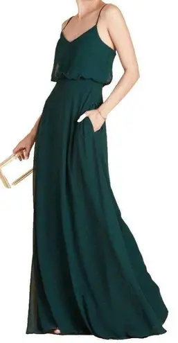 Birdy Grey Women's Emerald Green Blouson Formal Prom Party Chiffon Dress SZ XL