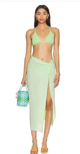 NWT VIX beaded bikini set Green Size L