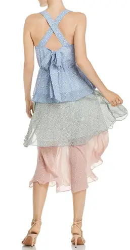 Sam Edelman | NWT Tiered Pastel V-neck Midi Dress