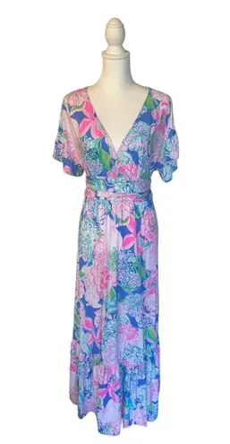 Lilly Pulitzer LILLY PULLITZER Jessi Midi Dress in Peony For Your Thoughts