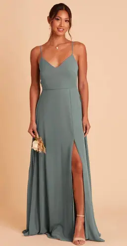 Birdy Grey Buddy Grey Adelle chiffon Sea glass Bridesmaid Dress 