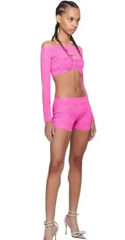 Poster Girl Davina Top in Harlot Pink XS-M New Womens Long Sleeve Cropped