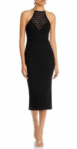 Bardot Chameleon Lace Midi Dress In Black US 8 Large