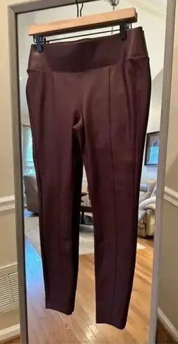 D. Jeans Faux Leather Burgundy Pants Size 4