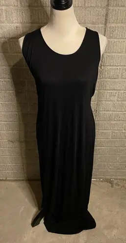 La Blanca La Blanca Black High Neck Racerback Bathing Suit Coverup Maxi Dress Size M